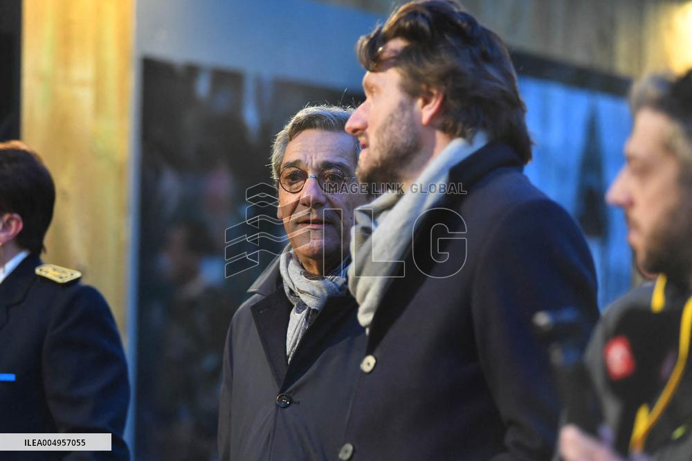 Serge Papin Visits Notre-Dame de Paris Cathedral - Paris