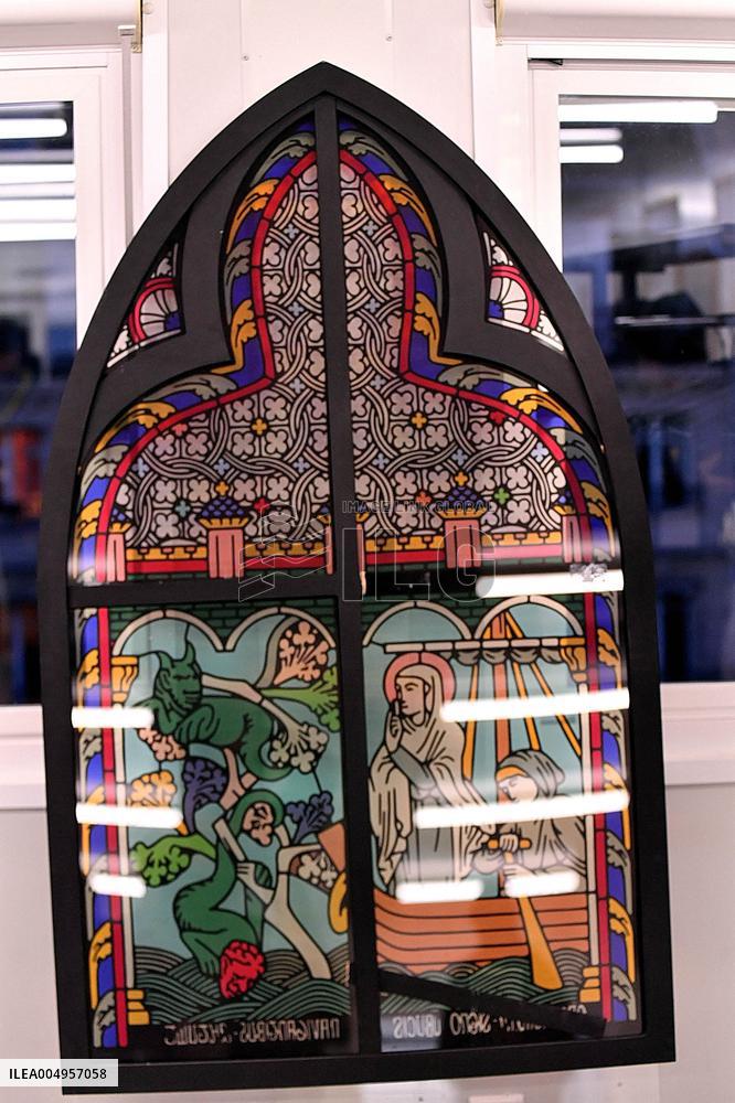 Serge Papin Visits Notre-Dame de Paris Cathedral - Paris