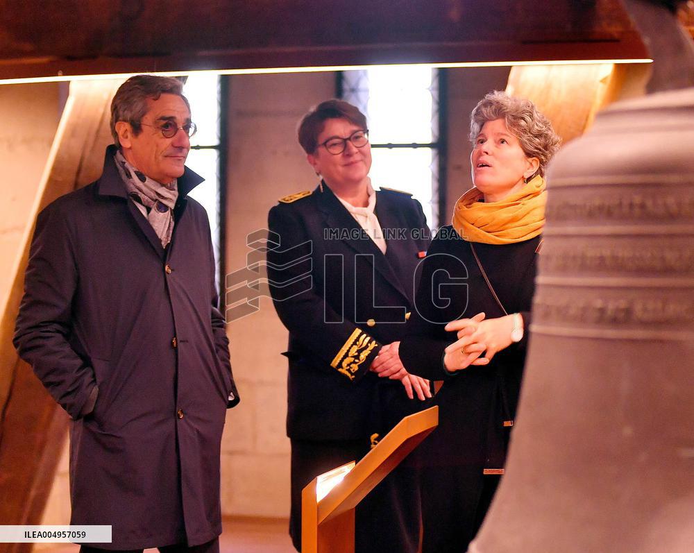 Serge Papin Visits Notre-Dame de Paris Cathedral - Paris