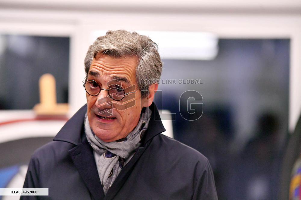 Serge Papin Visits Notre-Dame de Paris Cathedral - Paris