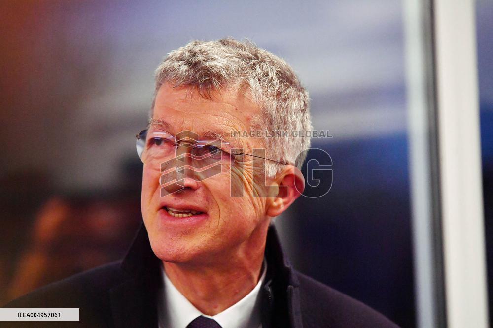 Serge Papin Visits Notre-Dame de Paris Cathedral - Paris