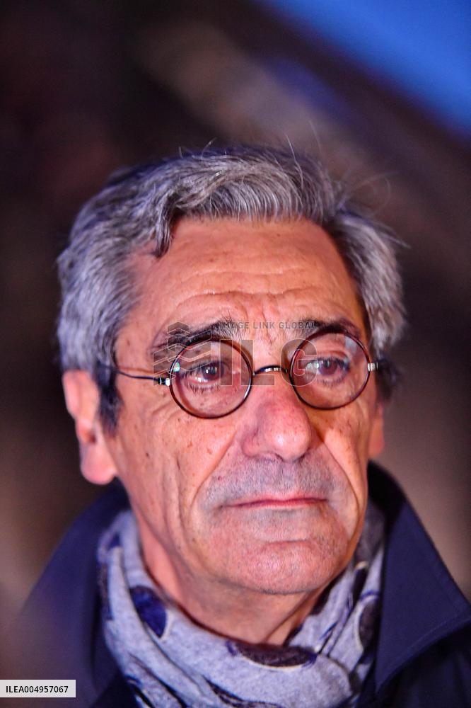 Serge Papin Visits Notre-Dame de Paris Cathedral - Paris