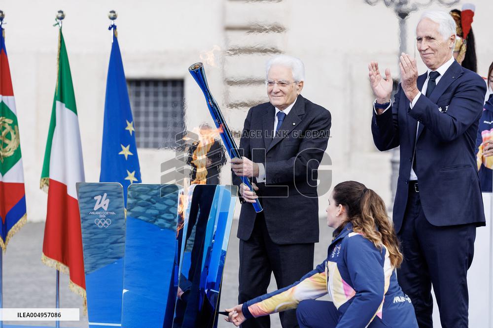 Milan Cortina 2026 Olympic Torch Relay Inauguration Ceremony - Rome