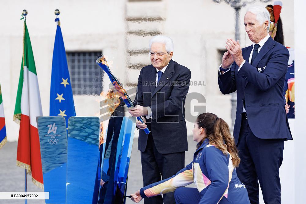 Milan Cortina 2026 Olympic Torch Relay Inauguration Ceremony - Rome