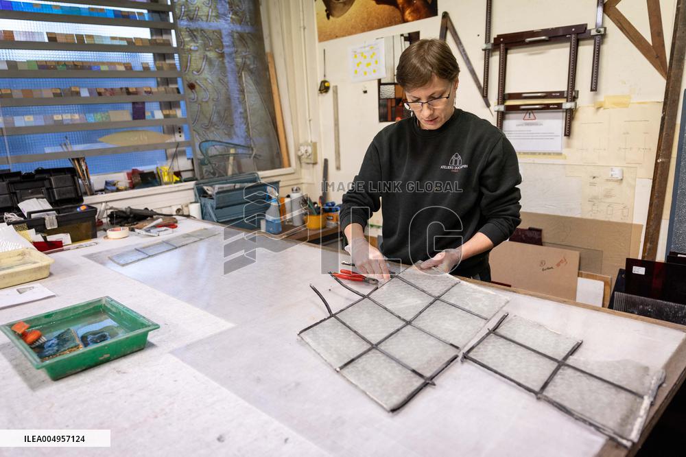 Serge Papin visit the Ateliers Duchemin - Paris