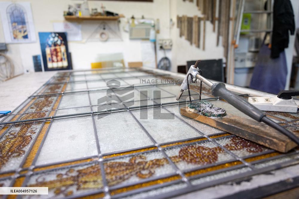 Serge Papin visit the Ateliers Duchemin - Paris