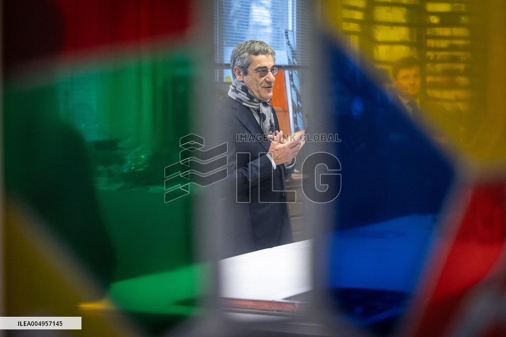 Serge Papin visit the Ateliers Duchemin - Paris