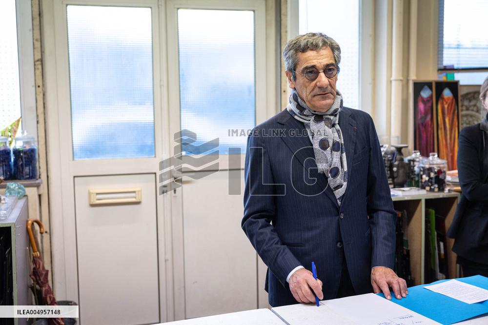 Serge Papin visit the Ateliers Duchemin - Paris