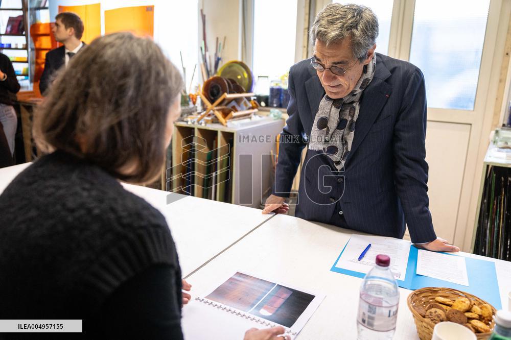 Serge Papin visit the Ateliers Duchemin - Paris