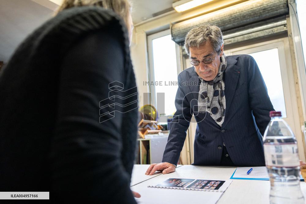 Serge Papin visit the Ateliers Duchemin - Paris