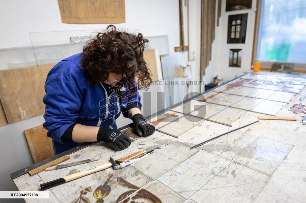 Serge Papin visit the Ateliers Duchemin - Paris