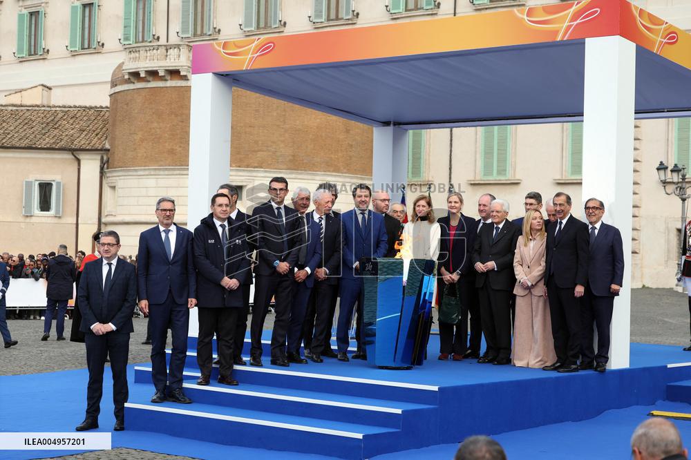 GIOCHI OLIMPICI - Olimpiadi Invernali Milano-Cortina 2026 - Olympic Torch Relay Inauguration Ceremony