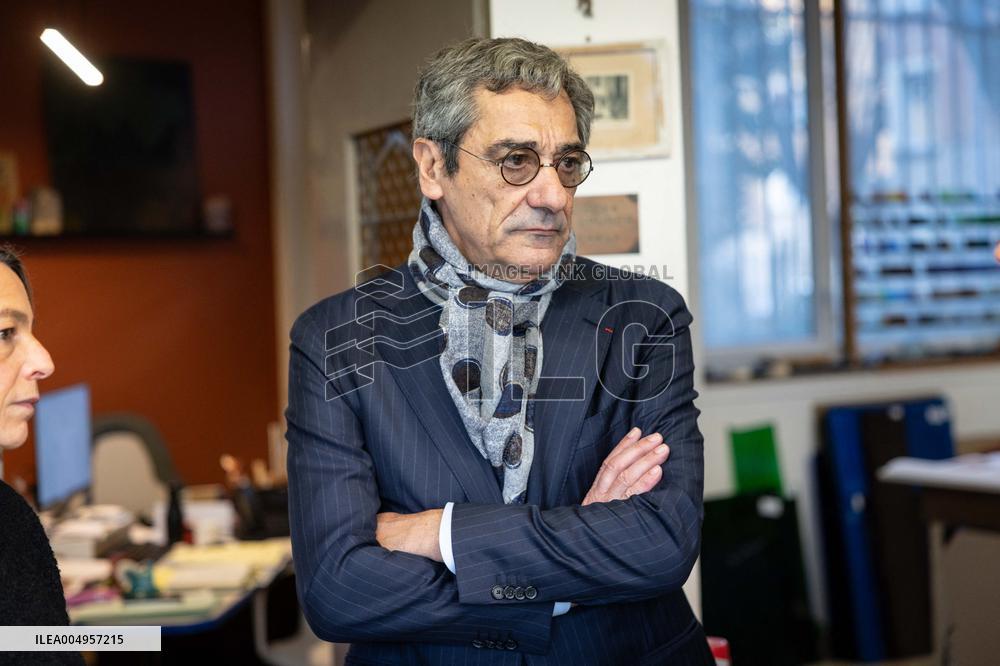 Serge Papin visit the Ateliers Duchemin - Paris