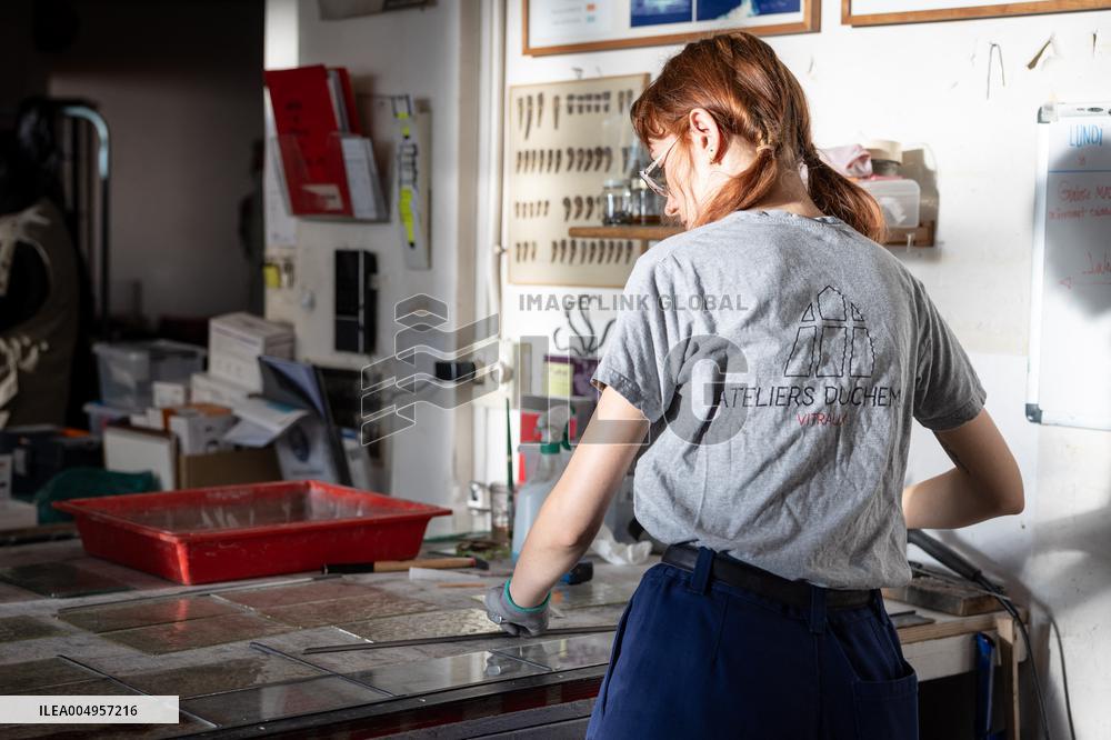 Serge Papin visit the Ateliers Duchemin - Paris