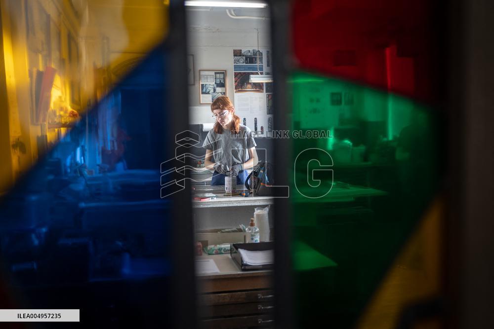 Serge Papin visit the Ateliers Duchemin - Paris