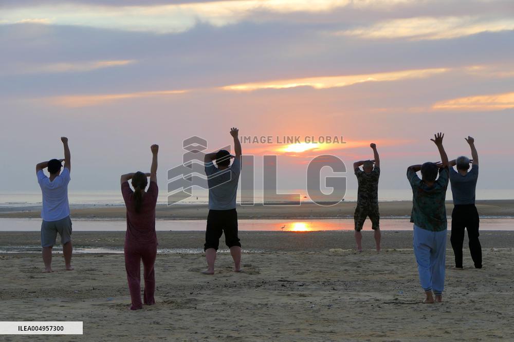 People Exercising Number Increasing in China