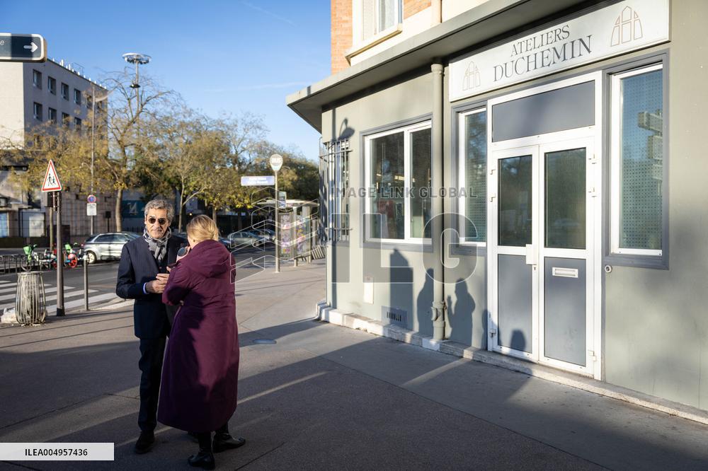 Serge Papin visit the Ateliers Duchemin - Paris