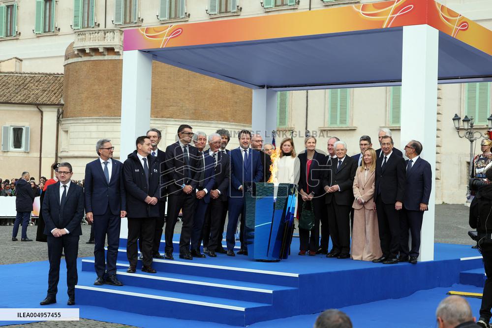 Milan Cortina 2026 Olympic Torch Relay Inauguration Ceremony - Rome