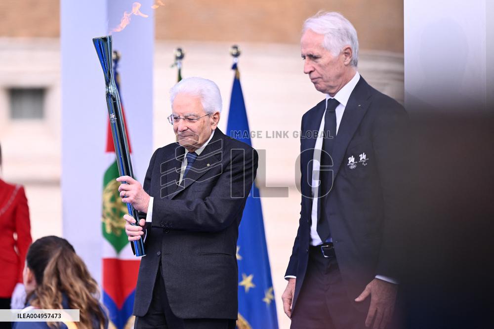 Milan Cortina 2026 Olympic Torch Relay Inauguration Ceremony - Rome