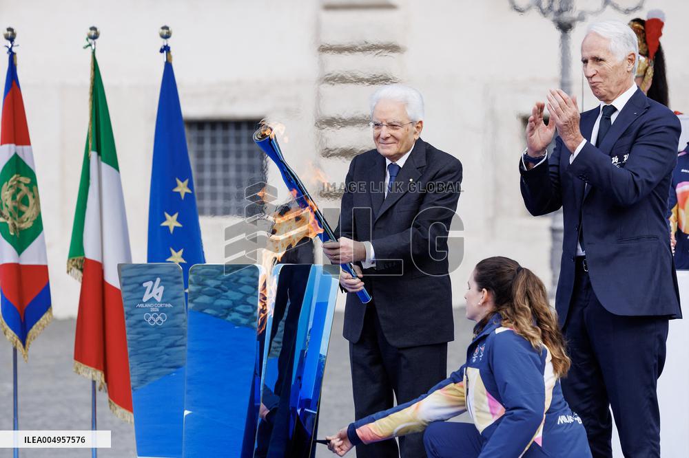 Milan Cortina 2026 Olympic Torch Relay Inauguration Ceremony - Rome