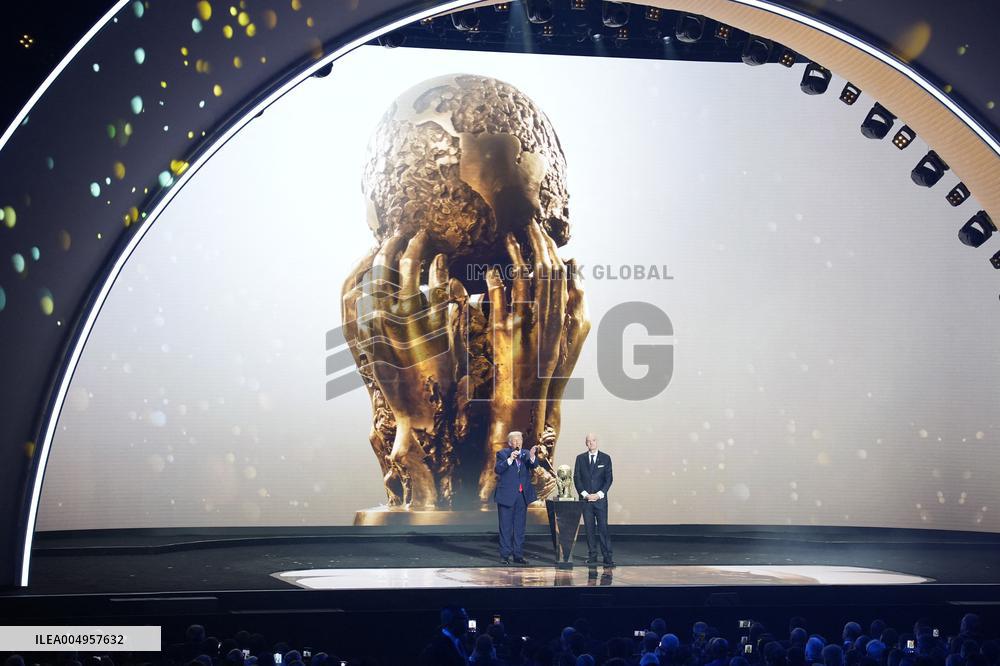 Donald Trump Receives The FIFA Peace Prize At 2026 FIFA World Cup Draw Event - Washington