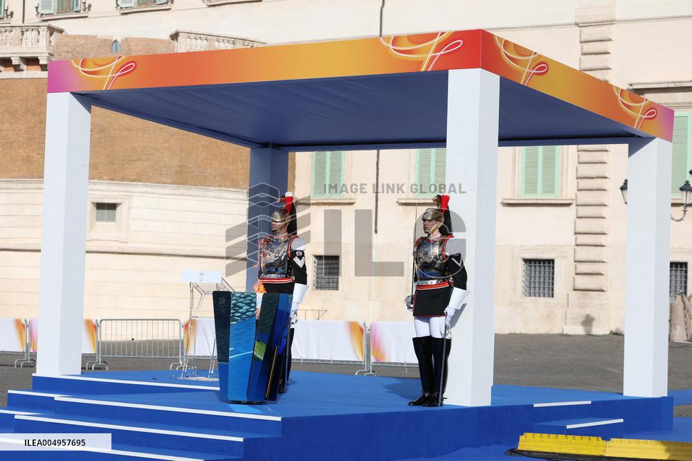 GIOCHI OLIMPICI - Olimpiadi Invernali Milano-Cortina 2026 - Olympic Torch Relay Inauguration Ceremony