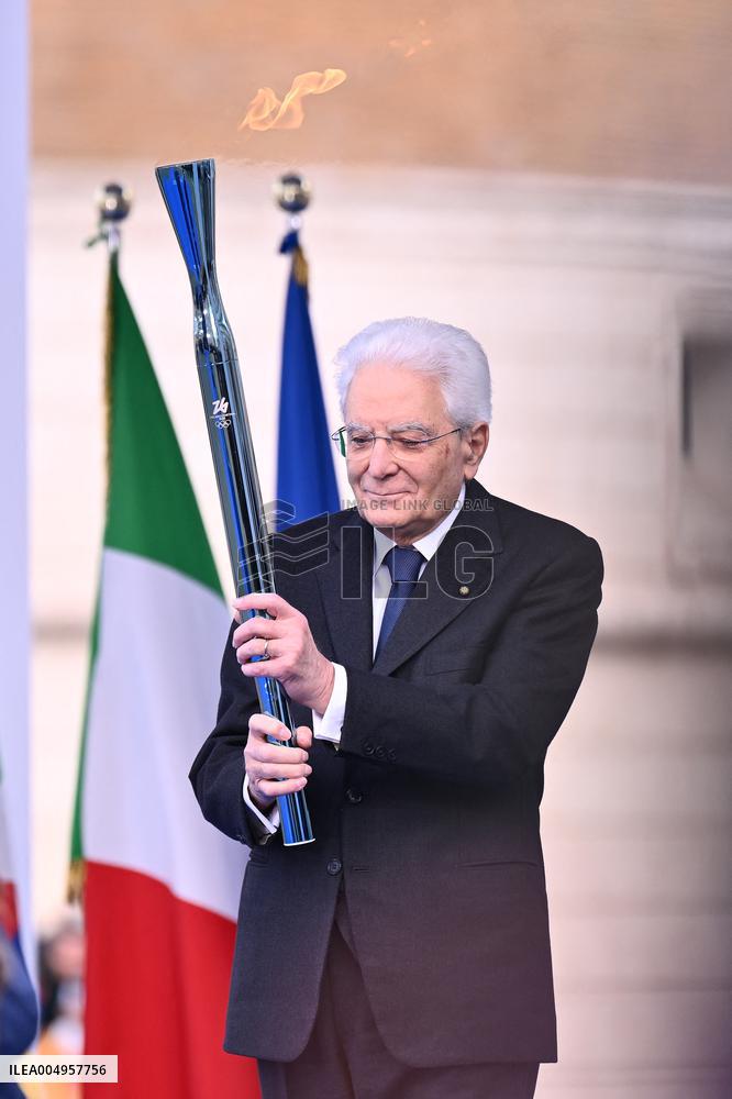 Milan Cortina 2026 Olympic Torch Relay Inauguration Ceremony - Rome