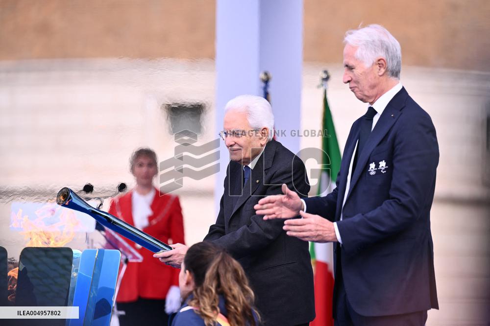 Milan Cortina 2026 Olympic Torch Relay Inauguration Ceremony - Rome