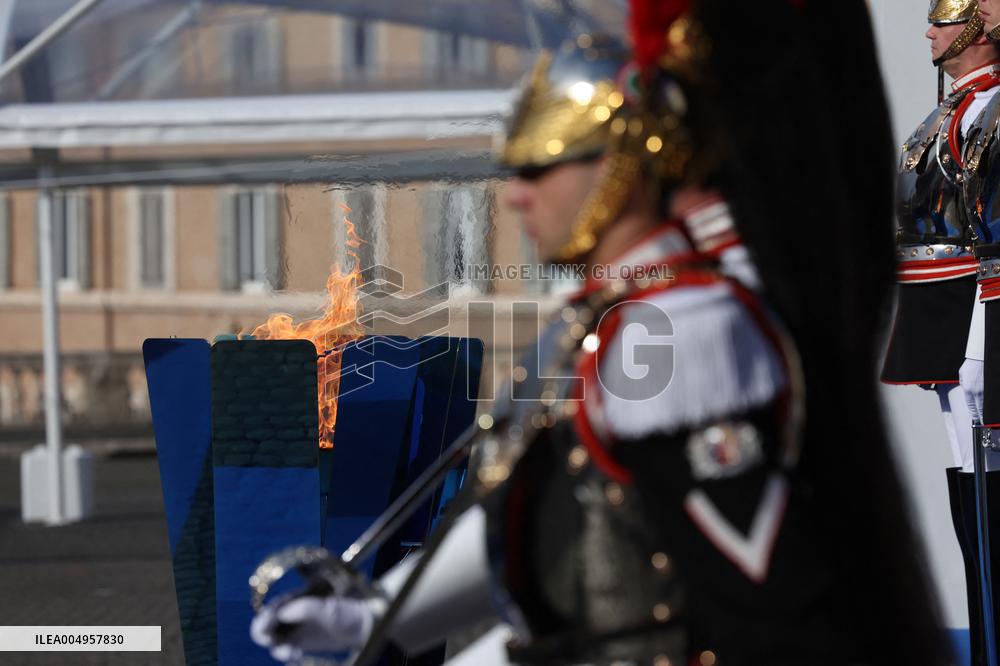 GIOCHI OLIMPICI - Olimpiadi Invernali Milano-Cortina 2026 - Olympic Torch Relay Inauguration Ceremony
