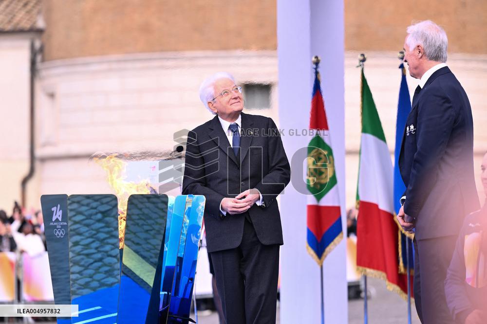 Milan Cortina 2026 Olympic Torch Relay Inauguration Ceremony - Rome