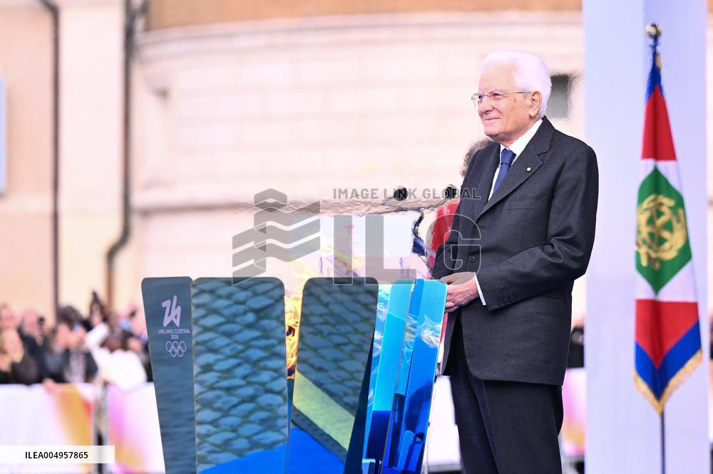 Milan Cortina 2026 Olympic Torch Relay Inauguration Ceremony - Rome