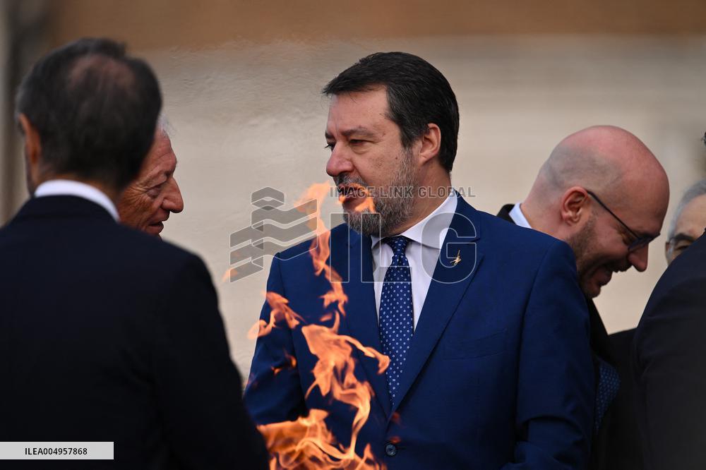 GIOCHI OLIMPICI - Olimpiadi Invernali Milano-Cortina 2026 - Olympic Torch Relay Inauguration Ceremony