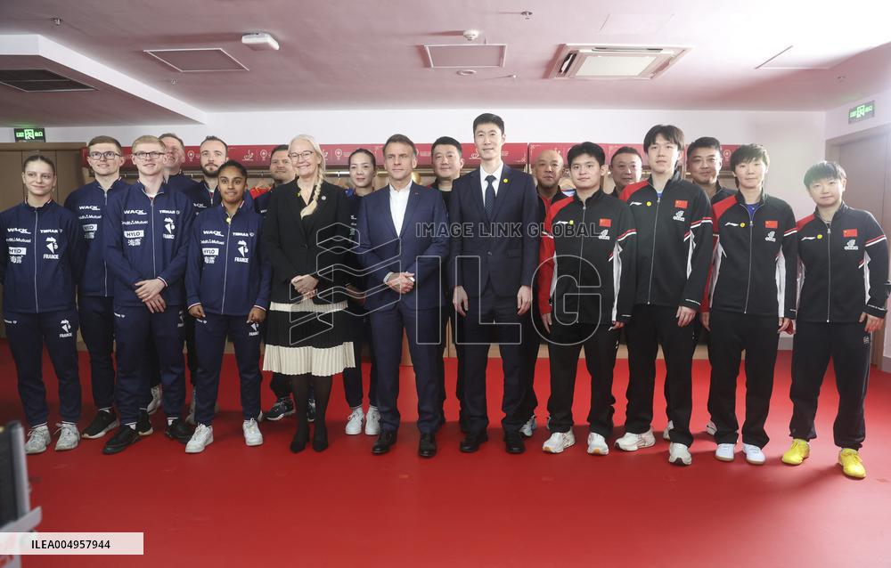 Macron at ITTF Mixed Team World Cup 2025 - China