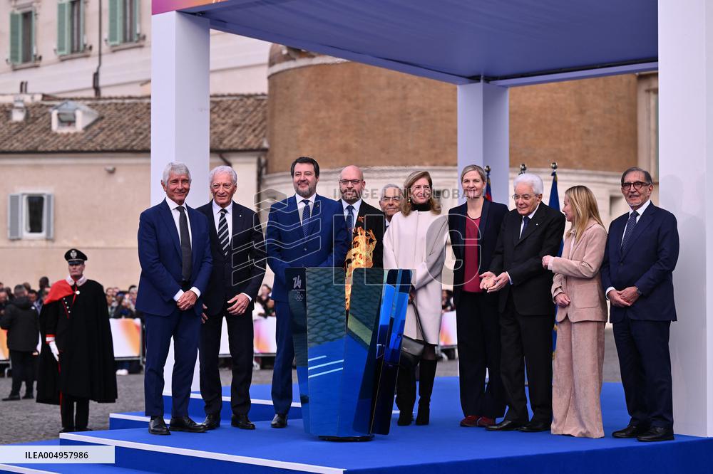 Milan Cortina 2026 Olympic Torch Relay Inauguration Ceremony - Rome