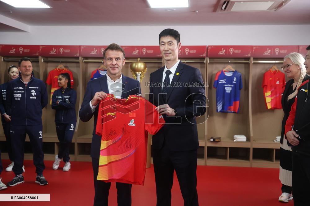 Macron at ITTF Mixed Team World Cup 2025 - China
