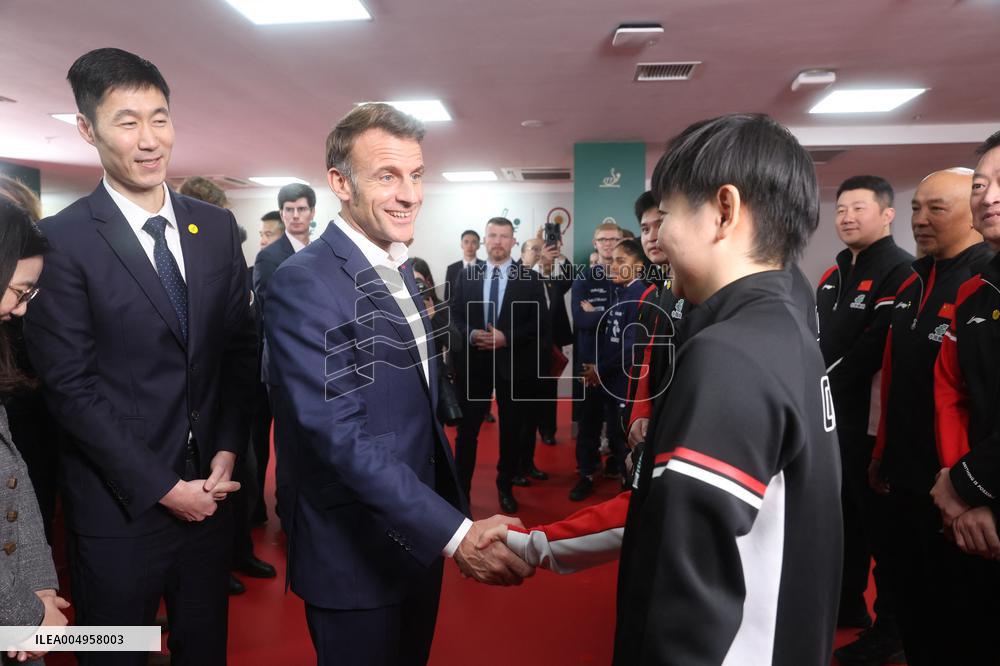 Macron at ITTF Mixed Team World Cup 2025 - China