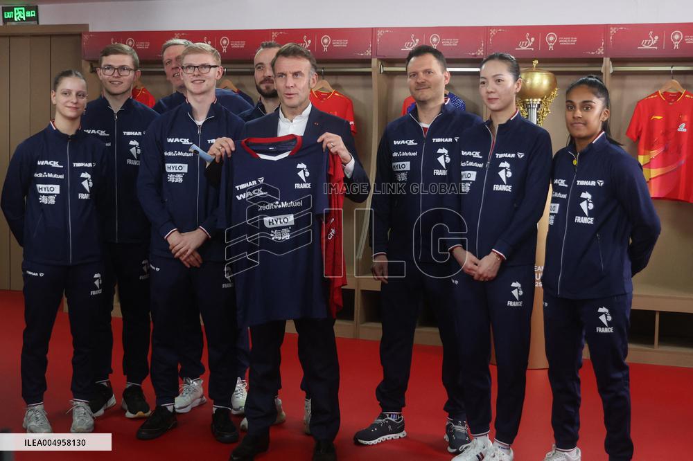 Macron at ITTF Mixed Team World Cup 2025 - China