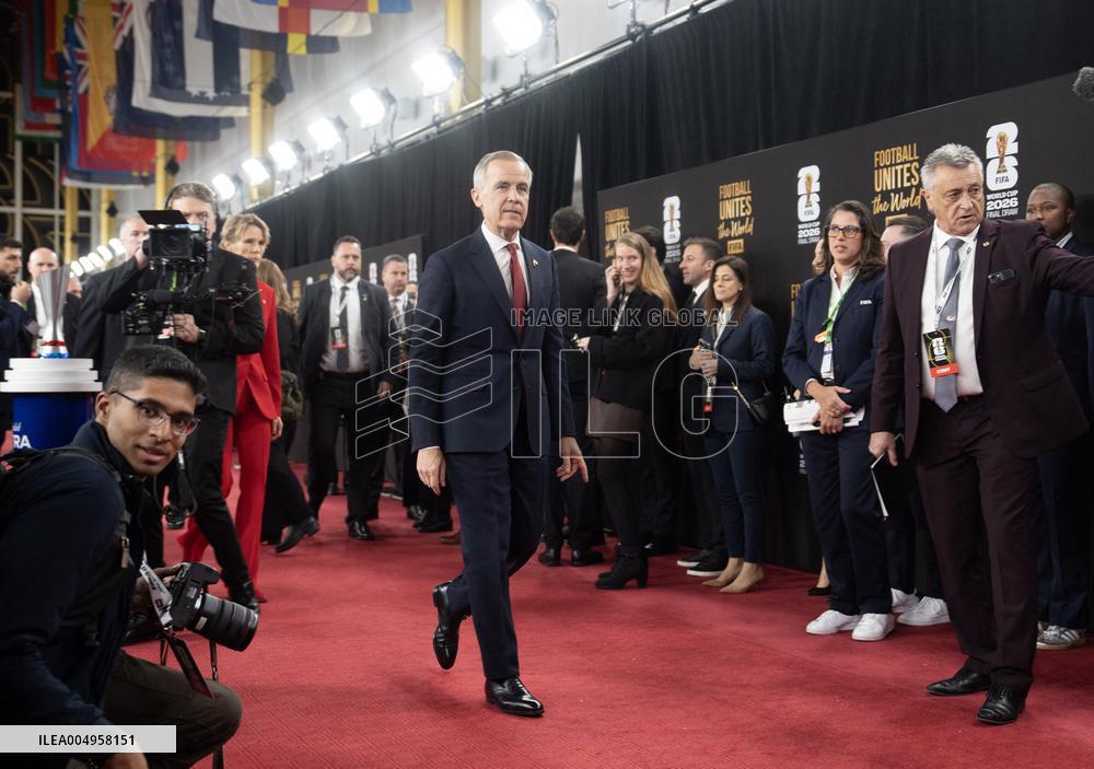 PM Mark Carney And Wife At FIFA World Cup Draw Red Carpet - Washington