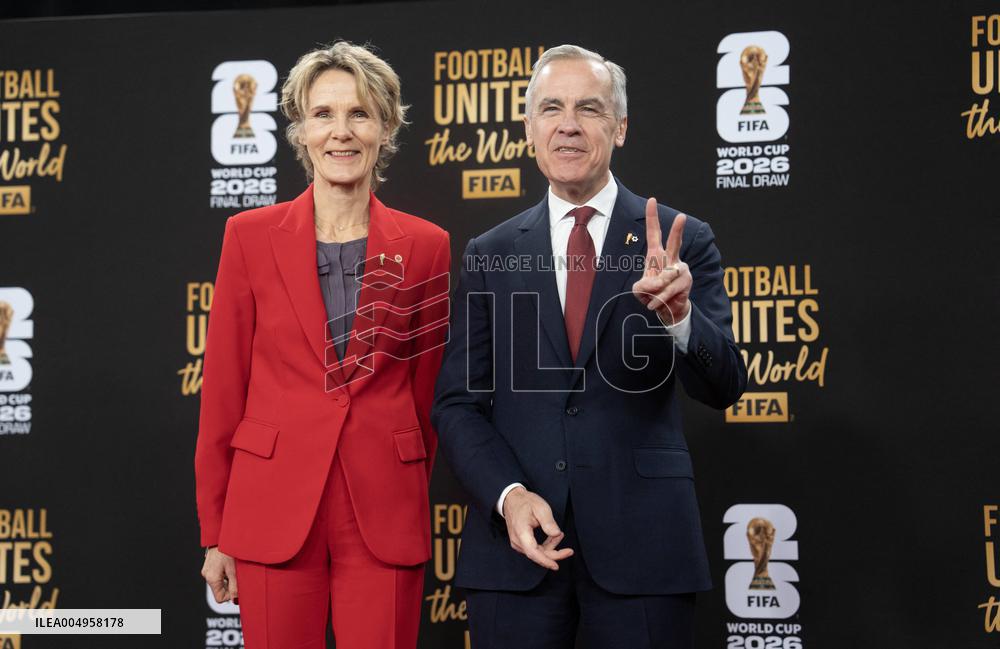 PM Mark Carney And Wife At FIFA World Cup Draw Red Carpet - Washington