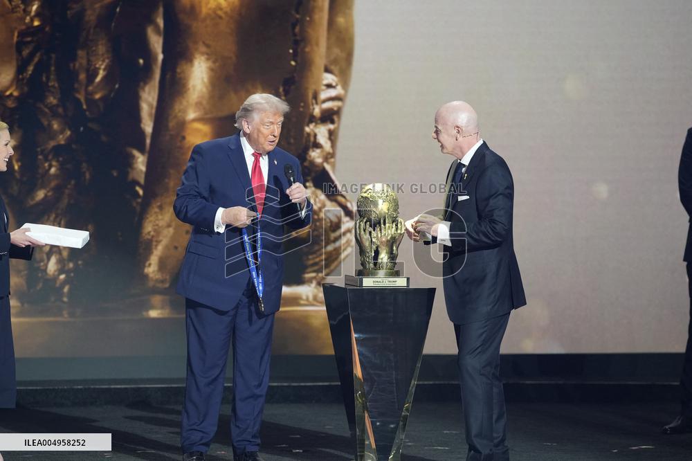 Donald Trump Receives The FIFA Peace Prize At 2026 FIFA World Cup Draw Event - Washington
