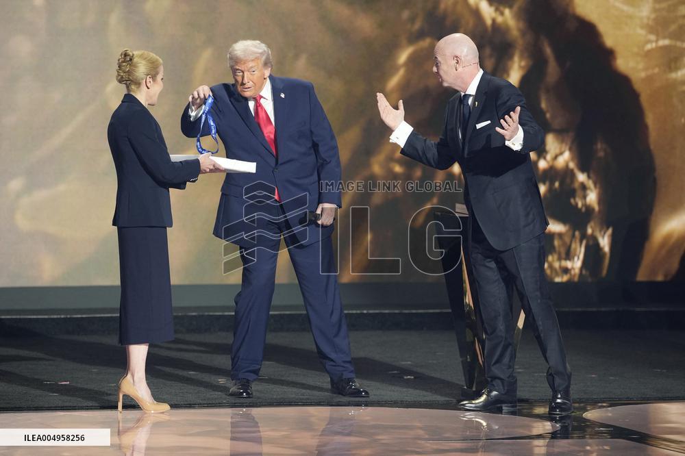 Donald Trump Receives The FIFA Peace Prize At 2026 FIFA World Cup Draw Event - Washington