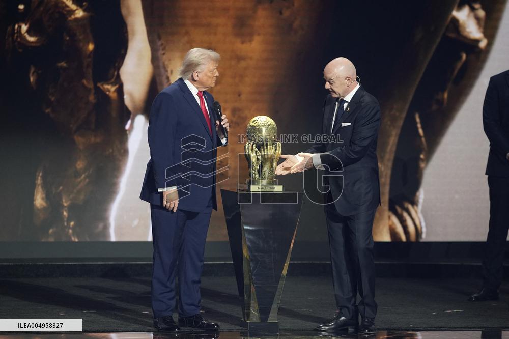 Donald Trump Receives The FIFA Peace Prize At 2026 FIFA World Cup Draw Event - Washington