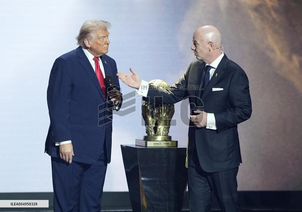Donald Trump Receives The FIFA Peace Prize At 2026 FIFA World Cup Draw Event - Washington