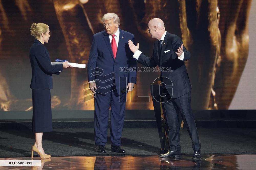 Donald Trump Receives The FIFA Peace Prize At 2026 FIFA World Cup Draw Event - Washington