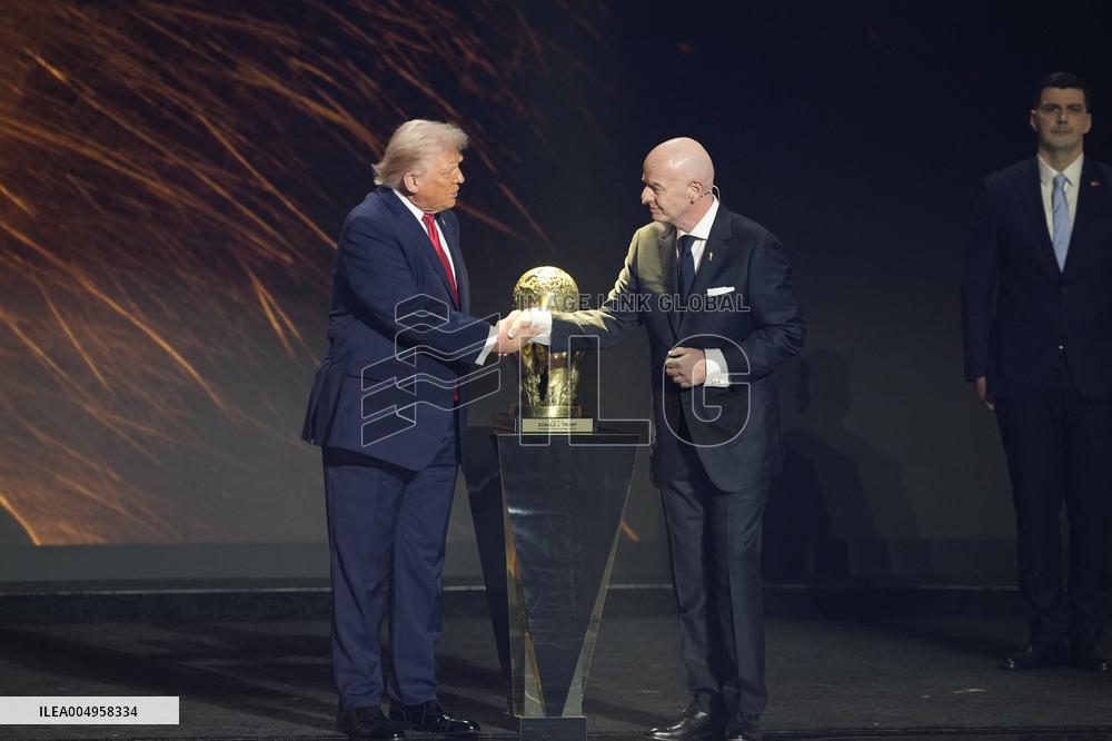 Donald Trump Receives The FIFA Peace Prize At 2026 FIFA World Cup Draw Event - Washington