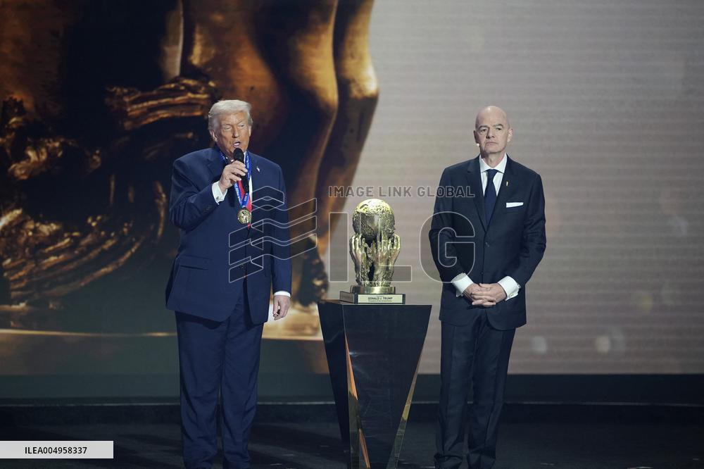 Donald Trump Receives The FIFA Peace Prize At 2026 FIFA World Cup Draw Event - Washington
