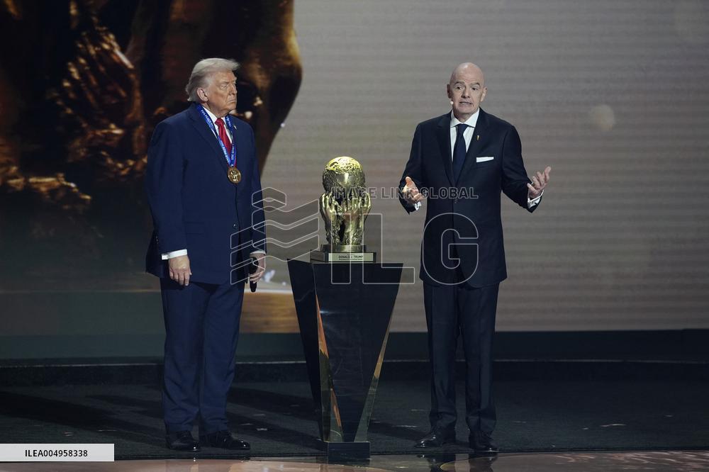 Donald Trump Receives The FIFA Peace Prize At 2026 FIFA World Cup Draw Event - Washington