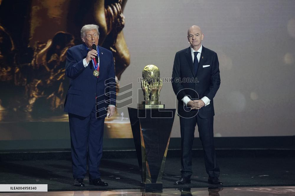 Donald Trump Receives The FIFA Peace Prize At 2026 FIFA World Cup Draw Event - Washington