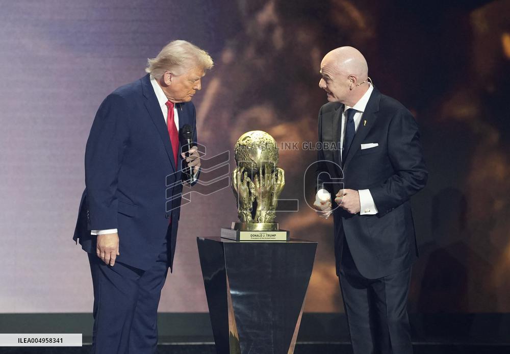 Donald Trump Receives The FIFA Peace Prize At 2026 FIFA World Cup Draw Event - Washington