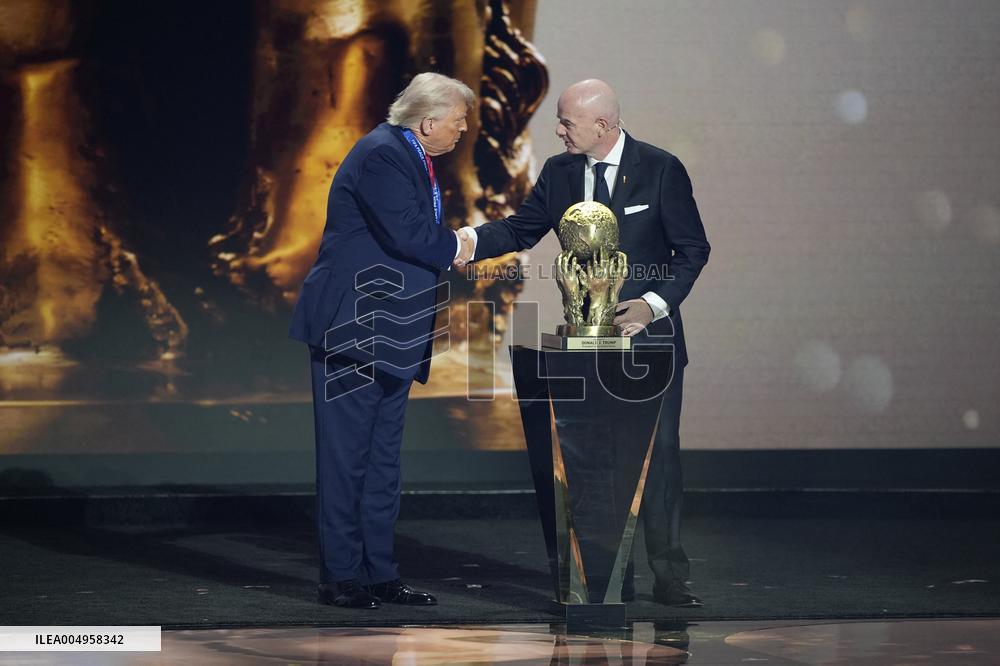 Donald Trump Receives The FIFA Peace Prize At 2026 FIFA World Cup Draw Event - Washington